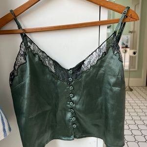 Urban Outfitters Small Green Cami Top